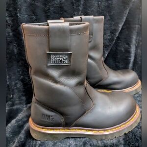 Dr. Martens, Icon 2295 Steel Toe Heavy Industry Boots, Brown size 7
